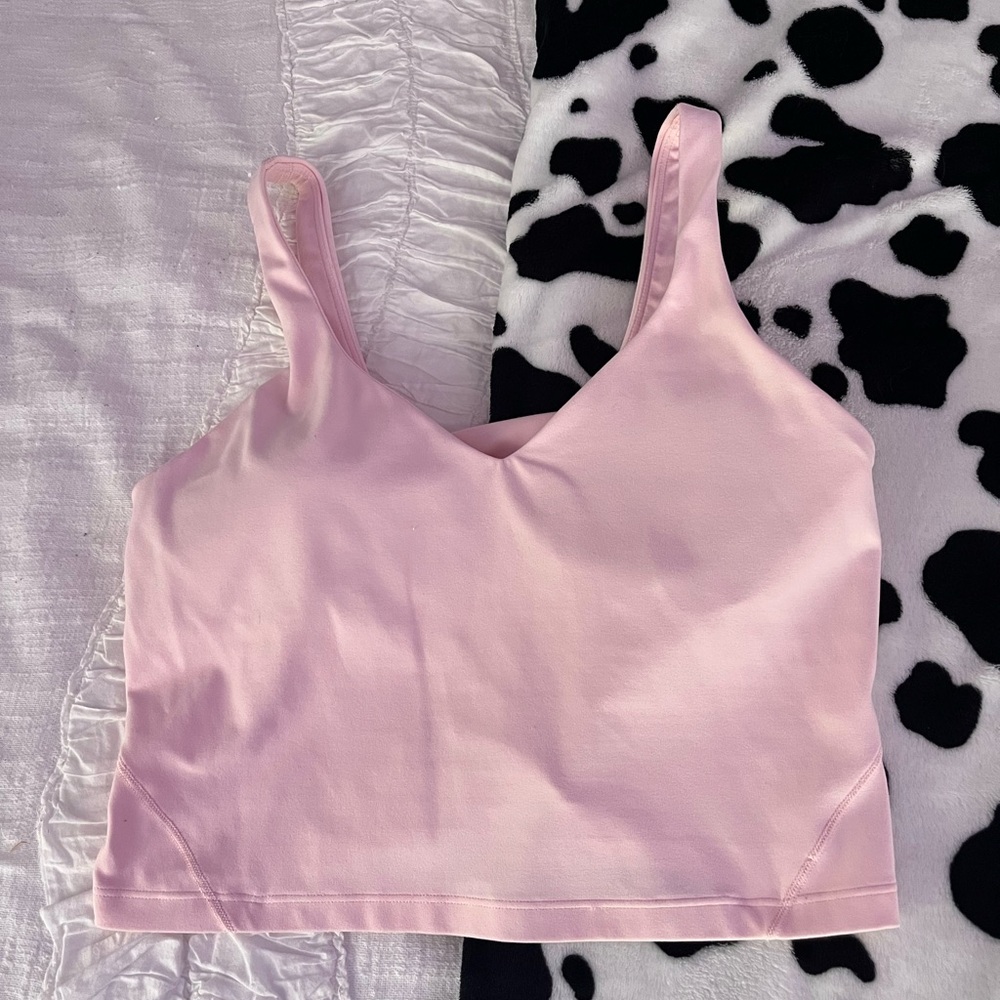 lululemon athletica Pink Cropped Tank Top